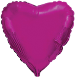 FM 32" сердце Пурпурное без рисунка фольгированный шар